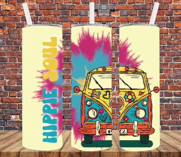 Hippie Soul - Tumbler Wrap Sublimation Transfers