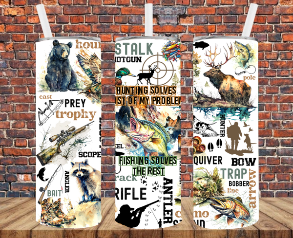 Hunting & Fishing - Tumbler Wrap Sublimation Transfers – Sticky Fingers  Vinyl & Transfers