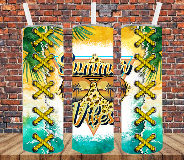 Summer Vibes - Tumbler Wrap Sublimation Transfers