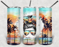 Beach Lady - Tumbler Wrap Sublimation Transfers