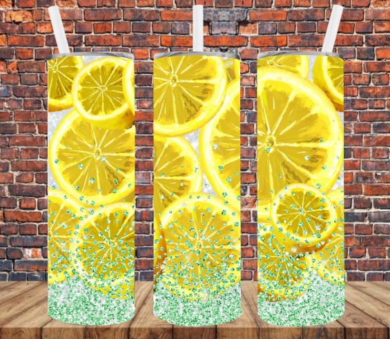 Lemon Slices - Tumbler Wrap Sublimation Transfers