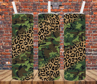 Camo & Leopard - Tumbler Wrap Sublimation Transfers