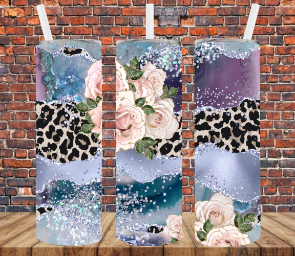 Abstract Leopard Stripe - Tumbler Wrap Sublimation Transfers