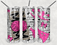 Cheer Mom - Tumbler Wrap Sublimation Transfers