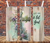 Let Go & Let God - Tumbler Wrap Sublimation Transfers