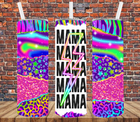 Colorful Mama - Tumbler Wrap Sublimation Transfers