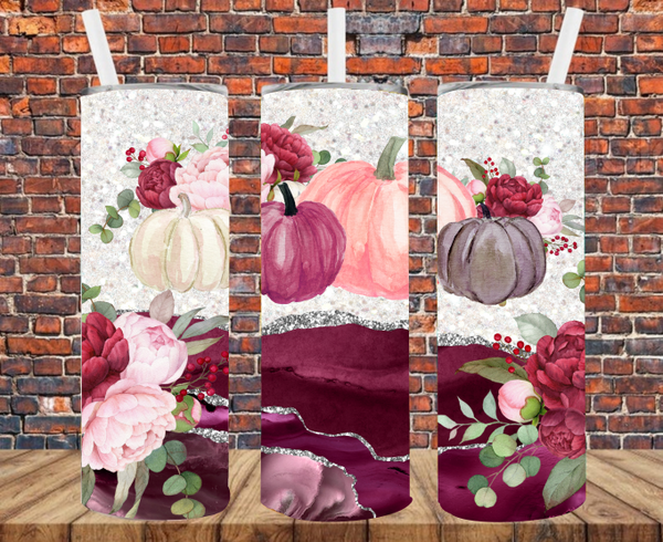 Plum Pumpkins - Tumbler Wrap - Sublimation Transfers