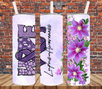 Lupus Awareness - Tumbler Wrap Sublimation Transfers