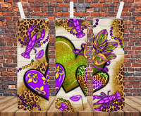 Mardi Gras - Tumbler Wrap - Sublimation Transfers