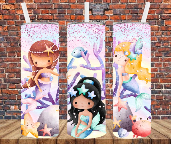 Mermaids - Tumbler Wrap - Sublimation Transfers