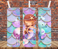 Mermaid - Tumbler Wrap - Sublimation Transfers