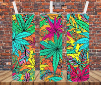 Colorful Weed - Tumbler Wrap Sublimation Transfers