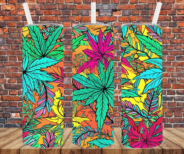 Colorful Weed - Tumbler Wrap Sublimation Transfers