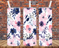 Floral Watercolor - Tumbler Wrap Sublimation Transfers