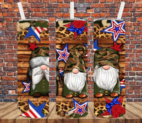 Patriotic Gnomes - Tumbler Wrap Sublimation Transfers