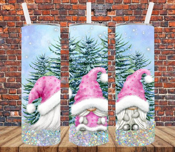 Christmas gnome tumbler sublimation design Winter tumbler By