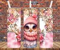 Winter Owl - Tumbler Wrap - Sublimation Transfers