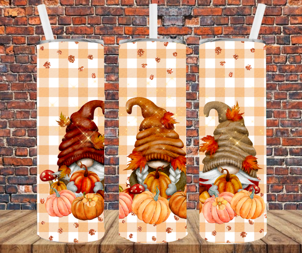 Fall Gnomes - Tumbler Wrap - Sublimation Transfers