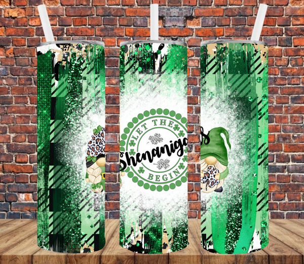 Let the Shenanigans Begin Gnomes - Tumbler Wrap Sublimation Transfers