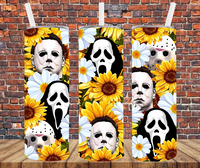 Horror Faces - Tumbler Wrap - Sublimation Transfers