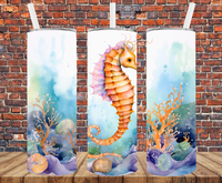 Seahorse - Tumbler Wrap - Sublimation Transfers