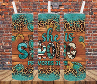 She is Strong - Tumbler Wrap Sublimation Transfers