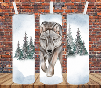 Wolf - Tumbler Wrap Sublimation Transfers