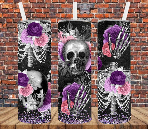 Sugar Skull - Tumbler Wrap Sublimation Transfers