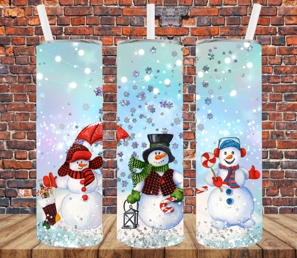 Snowmen - Tumbler Wrap Sublimation Transfers