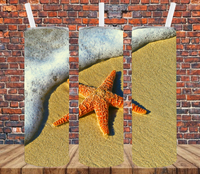 Starfish in the Sand - Tumbler Wrap Sublimation Transfers