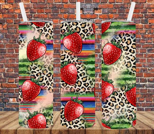 Strawberries - Tumbler Wrap Sublimation Transfers