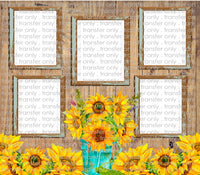 5 image - Sunflower - Add Your Own Photos - Sublimation Tumbler Wrap