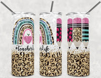 Teacher Life - Tumbler Wrap Sublimation Transfers