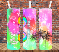 Summer Vibes - Tumbler Wrap Sublimation Transfers