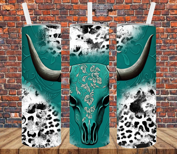 Country Western Cow - Tumbler Wrap Sublimation Transfers