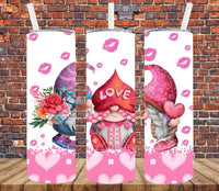 Gnomes Kissing Cheek - Tumbler Wrap Sublimation Transfers