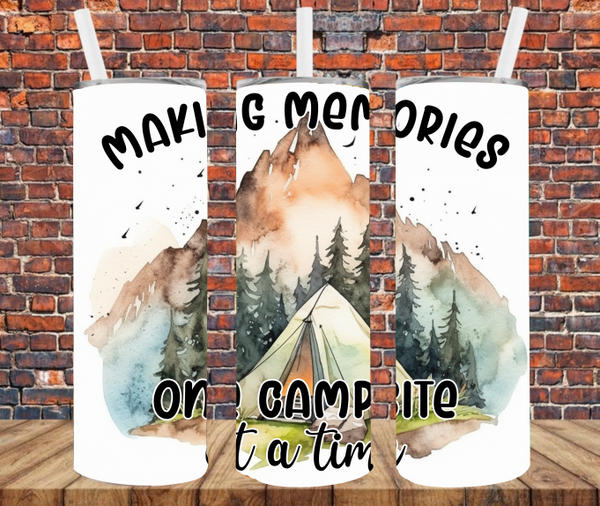Making Memories One Campsite At A Time - Tumbler Wrap - Sublimation Transfers