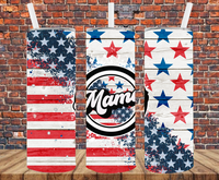 Patriotic Mama - Tumbler Wrap - Sublimation Transfers